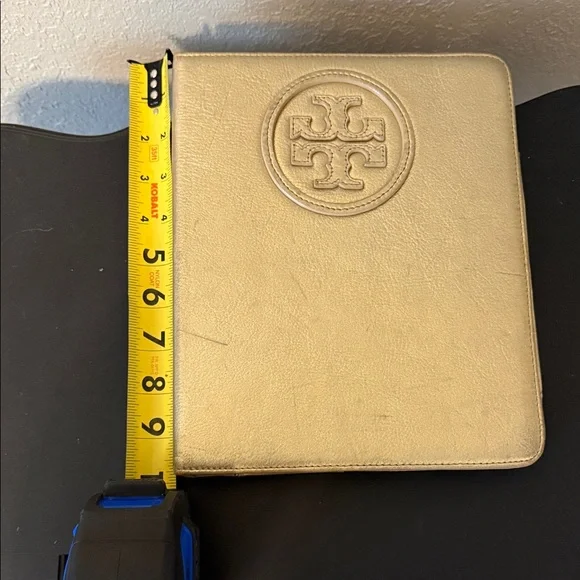 Tory Burch Metallic Gold iPad Sleeve - Picture 8 of 8
